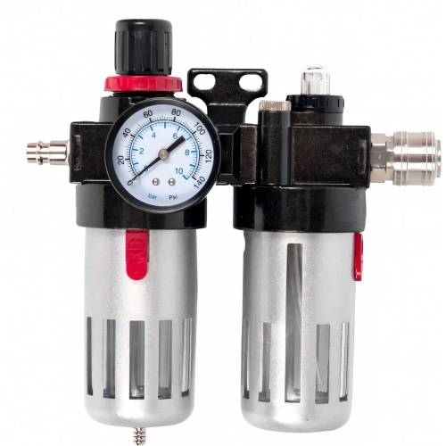 Регулятор давления MF-3 с лубрикатором и фильтром, разъем EURO QUATTRO ELEMENTI 771-053 Регулятор давления MF-3 с лубрикатором и фильтром, разъем EURO QUATTRO ELEMENTI 771-053