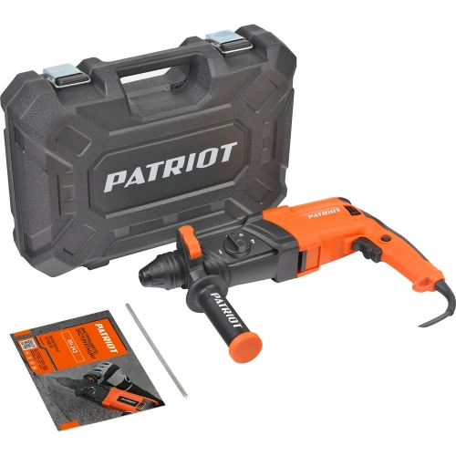 Перфоратор PATRIOT RH 243 SDS+, мощность 770 Вт, 2.6 Дж, 3 режима работы, макс.диаметр 24 мм, глубиномер, кейс 140301343 фото 8
