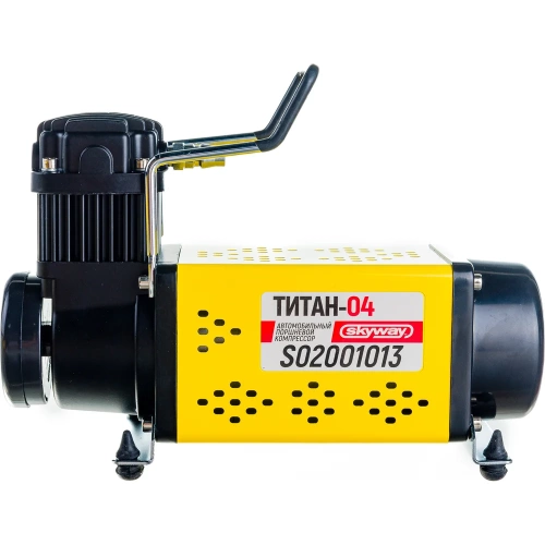 Металлический компрессор 100л/мин с крокодилами в сумке 10АТМ SKYWAY ТИТАН-04 S02001013 фото 4