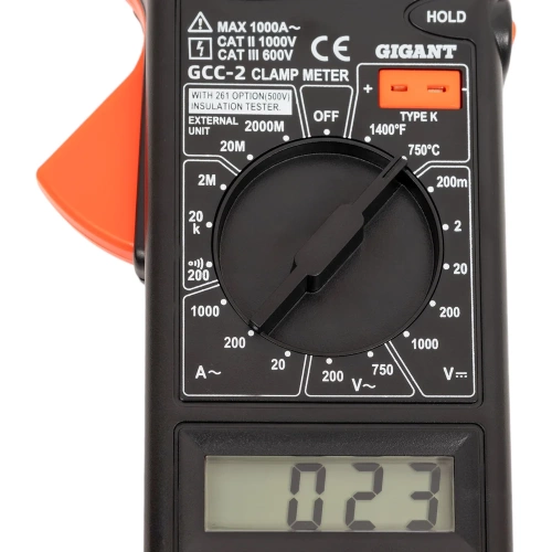 Токовые цифровые клещи Gigant GCC-2 фото 4 Токовые цифровые клещи Gigant GCC-2 фото 4