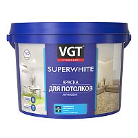 Краска для потолков VGT ВД-АК –2180 супербелая 45 кг