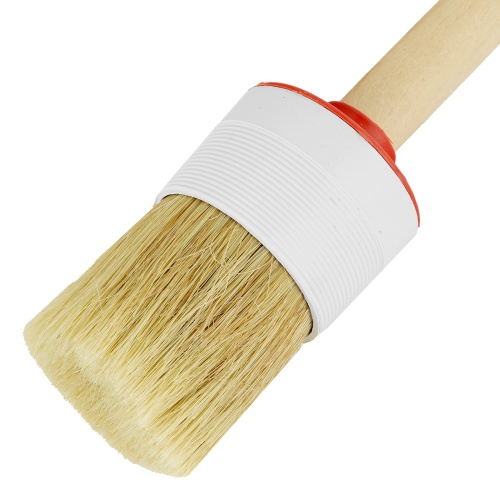 Кисть круглая №16 (55 мм) натуральная щетина, деревянная ручка MTX фото 3 Кисть круглая №16 (55 мм) натуральная щетина, деревянная ручка MTX фото 3