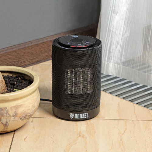 Тепловентилятор электрический керамический DTFC-1200, 3 режима, вентилятор, нагрев 600/1200 Вт Denzel фото 11