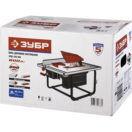 Настольная дисковая пила ЗУБР ЗПДС-200-800 фото 4