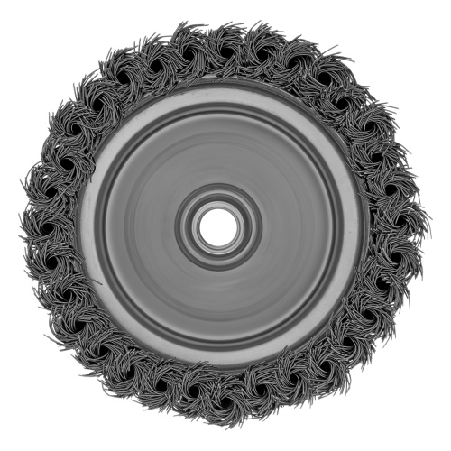 Щетка для УШМ Heavy Duty, 125 мм, М14, "чашка", крученая проволока 0.5 мм Matrix фото 4