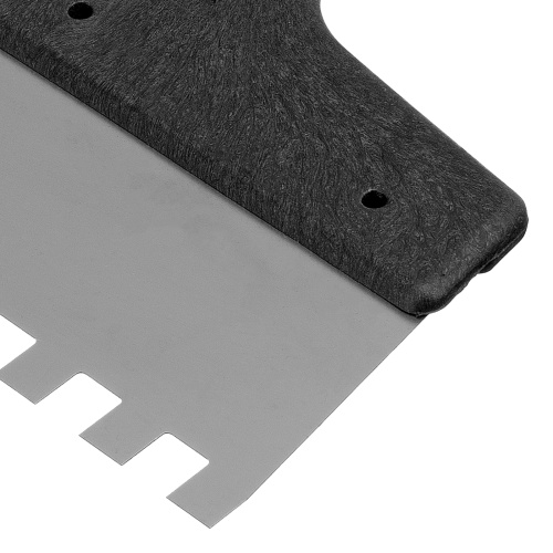 Шпатель из нержавеющей стали, 200 мм, зуб 10 х 10 мм, пластмассовая ручка Сибртех фото 4