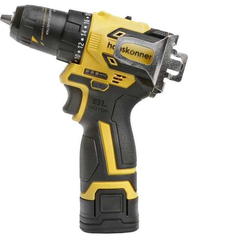 Дрель аккумуляторная Hanskonner б/щ PLATINUM, 14, 4В, 45Нм, 2x2.0Ач, 10мм, пл.патрон HCD1645SC фото 8