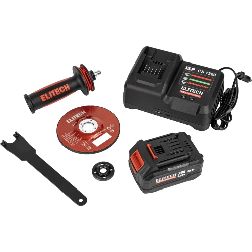 Шлифмашина угловая аккумуляторная Elitech CAG 2012DSL (125мм,20В,1х4Ач,BL) HD 210318 фото 9 Шлифмашина угловая аккумуляторная Elitech CAG 2012DSL (125мм,20В,1х4Ач,BL) HD 210318 фото 9