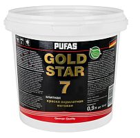 Краска акрилатная Pufas Gold Star 7 D морозостойкая матовая прозрачная 0,9 л/1,2 кг