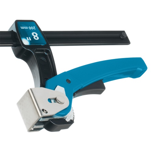 Струбцина реечная быстрозажимная 8, металлический корпус, рычажный храповой механизм, 200 мм Gross фото 4