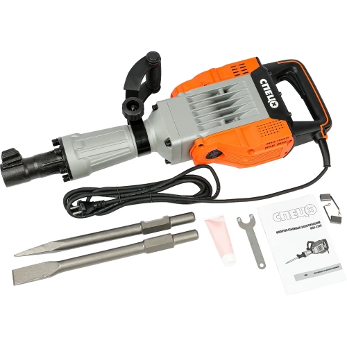 Молоток отбойный электрический Спец МОЭ-2200 230В/50Гц, 1900Вт, 2000уд/мин, пика д/молотка обойного, хвостовик НЕХ30 МОЭ/СПЕЦ-4165 фото 11