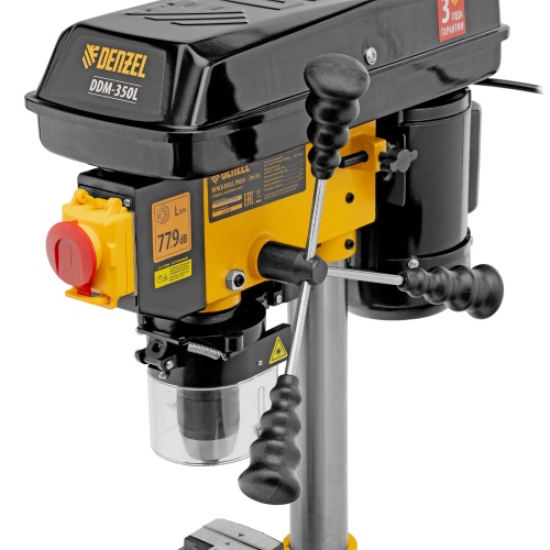 Станок сверлильный DDM-350L, 350 Вт, 13 мм, 5 ск., лазер, настольный Denzel фото 12