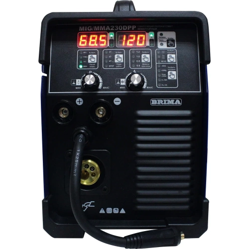 Сварочный полуавтомат Brima инверторный MIG/MMA-230 DPP 220В ЦБ-00000053 фото 3