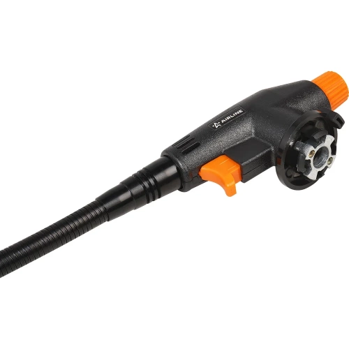 Горелка газовая Airline на цанговый баллон, пьезоподжиг, гибкое сопло D12x110 мм ADGT013 фото 5