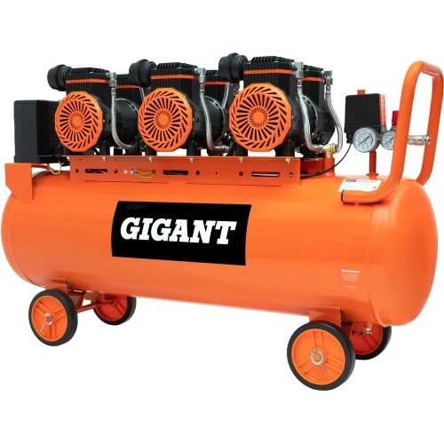 Безмасляный малошумный компрессор (120 л; 8 бар; 460 л/мин) Gigant GSWK-120/4200 фото 5