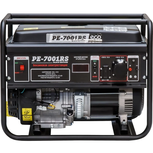 Бензиновый генератор ECO PE-7001RS Black Edition EC1566-2 фото 10 Бензиновый генератор ECO PE-7001RS Black Edition EC1566-2 фото 10