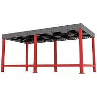 Сварочный стол Flamet 1000x2000, Expert 12 мм, подстолье с перемычками PBK-1000x2000-12