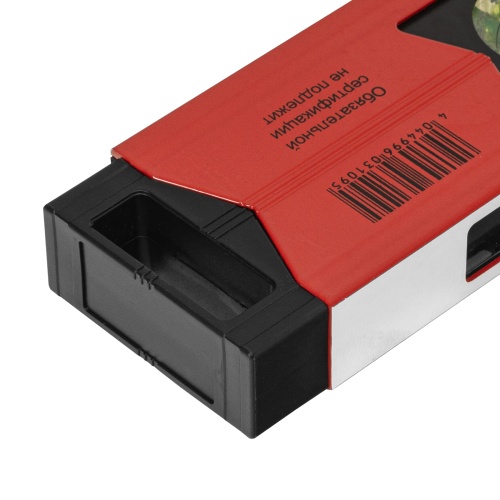 Уровень алюминиевый магнитный, 1000 мм, фрезерованный, 3 глазка (1 зеркальный) усиленный Matrix фото 4