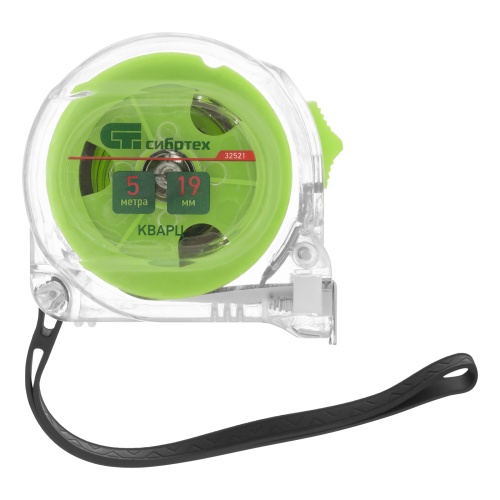 Рулетка Кварц,прозрачный корпус,амортизатор,5 м х 19 мм Сибртех фото 4 Рулетка Кварц,прозрачный корпус,амортизатор,5 м х 19 мм Сибртех фото 4