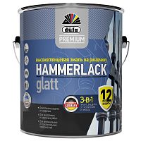 Эмаль по ржавчине Dufa Premium Hammerlack 3 в 1 гладкая База 1 2,5 л