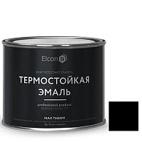 Эмаль термостойкая Elcon Max Therm 1200 градусов чёрная 0,4 кг