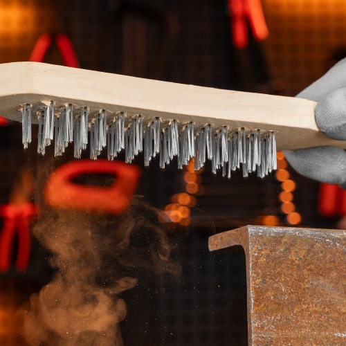 Щетка четырехрядная металлическая с деревянной ручкой Sparta фото 11