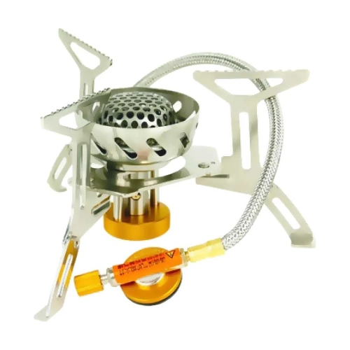 Туристическая складная горелка со шлангом Tramp сталь, латунь, алюминий TRG-047