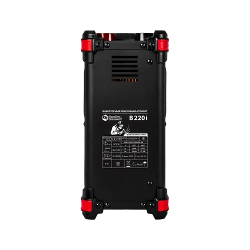 Аппарат электродной сварки QUATTRO ELEMENTI B 220i (220А, электроды до 5.0 мм, LED дисплей, TIG-Lift) 922-647 фото 7 Аппарат электродной сварки QUATTRO ELEMENTI B 220i (220А, электроды до 5.0 мм, LED дисплей, TIG-Lift) 922-647 фото 7