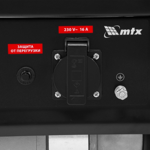 Генератор бензиновый RS-1500, 1,1 кВт, 230В, ручной стартер MTX фото 10