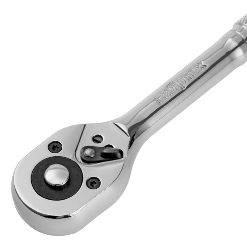 Ключ-трещотка 3/8", 45 зубьев, цельнометаллический, с быстрым сбросом, CrV, хром Сибртех фото 5