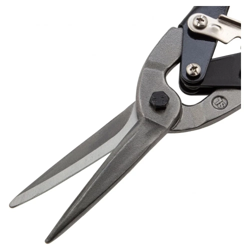 Ножницы по металлу SPARTA, удлиненные, 290 мм, пряморежущие, обрезиненные рукоятки 783165 фото 5