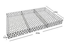Матрац Рено 4,0 x 2,0 x 0,3 м