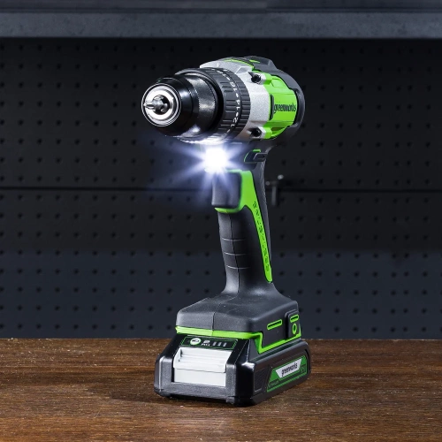 Аккумуляторная дрель-шуруповерт GreenWorks GD24DD60K2 3704107UA фото 10 Аккумуляторная дрель-шуруповерт GreenWorks GD24DD60K2 3704107UA фото 10