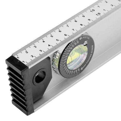 Уровень алюминиевый "Рельс", 1000 мм, 3 глазка (1 поворотный) Matrix фото 6