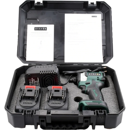 Винтоверт аккумуляторный ударный бесщеточный Zitrek DKIS20 PRO в кейсе, 20В, 200 Нм, 2x4.0Ач 085-1018 фото 7 Винтоверт аккумуляторный ударный бесщеточный Zitrek DKIS20 PRO в кейсе, 20В, 200 Нм, 2x4.0Ач 085-1018 фото 7