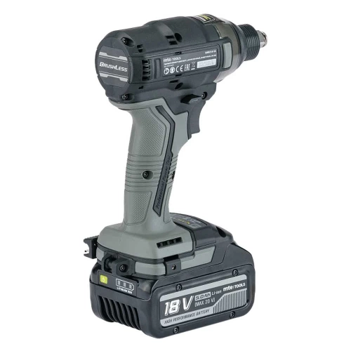 Ударный гайковерт (винтоверт) MTE аккумуляторный бесщеточный 210 Нм IDWR210-18, кейс, з/у, 2 АКБ 5 Ач 4702726859 фото 3 Ударный гайковерт (винтоверт) MTE аккумуляторный бесщеточный 210 Нм IDWR210-18, кейс, з/у, 2 АКБ 5 Ач 4702726859 фото 3