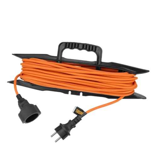 Удлинитель-шнур силовой Garden Series, ПВС, 20м, 1 розетка 3 x 1,5 мм, Denzel