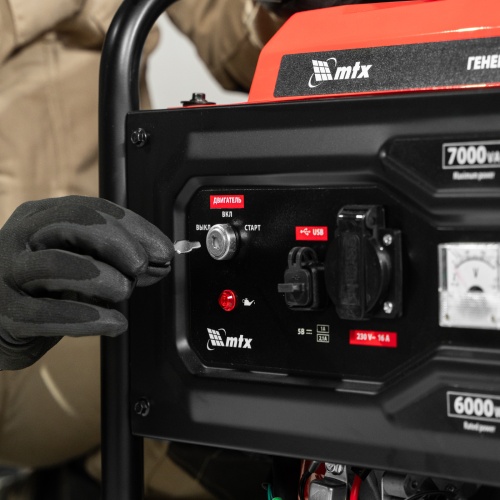 Генератор бензиновый RS-9000E, 7 кВт, 230В, электростартер MTX фото 25