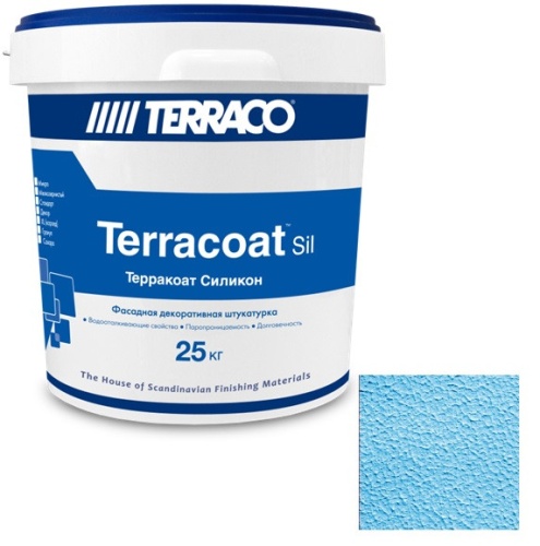 Штукатурка фасадная Terracoat Fine Silicone Шагрень 25 кг