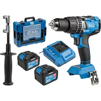 Аккумуляторная дрель-шуруповерт BULL SR 1805 Xcase XLTpro, 2x6 А*ч, бесщеточная, 18 В, 120 Н*м, БЗП(мет.) 13 мм 1329883