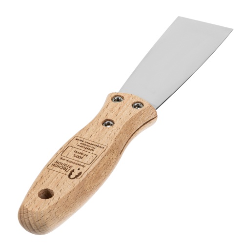 Шпательная лопатка из нержавеющей стали, 40 мм, буковая рукоятка, EFP Matrix фото 3