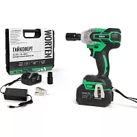 Гайковерт WORTEN 1х4.0Ач, 21В 400Нм бесщеточный  IM КА-90000578