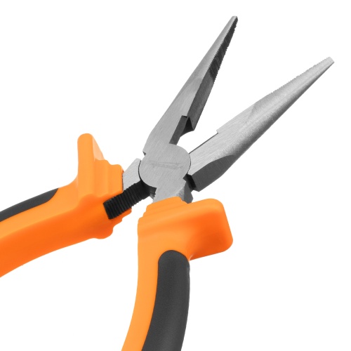 Длинногубцы прямые Comfort, 180 мм, шлифованные, двухкомпонентные рукоятки Sparta фото 4