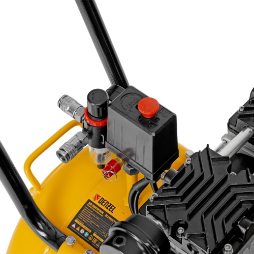 Компрессор безмасляный, малошумный DLS 1800/100,1800 Вт, 3x600, 100 л, 345 л/мин Denzel фото 21