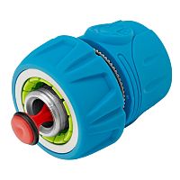 Соединитель быстросъемный 3/4", аквастоп, алюминий, TPR, LUXE Palisad