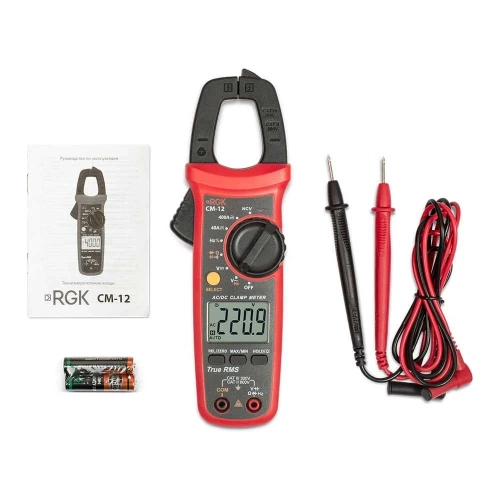 Токоизмерительные клещи с поверкой RGK CM-12 779685 фото 5 Токоизмерительные клещи с поверкой RGK CM-12 779685 фото 5