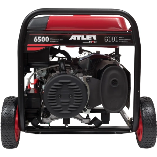 Бензиновый генератор ATLET (6.5кВт ручной и электростартер, колеса и ручки) SC8000-I фото 7