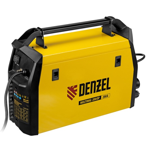 Аппарат инвертор. полуавтомат. сварки MultiMIG-200DP Synergy Double Pulse, 200 А, ПВ 80% Denzel фото 4