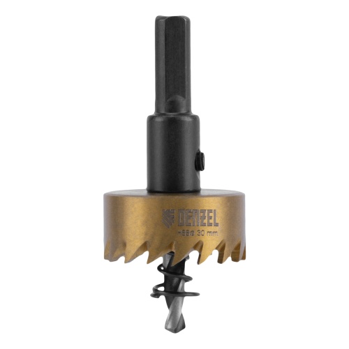 Коронка по металлу HSS, 30 мм, нитридтитановое покрытие Denzel фото 3