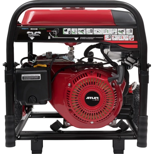 Бензиновый генератор ATLET (6.5кВт ручной и электростартер, колеса и ручки) SC8000-I фото 9
